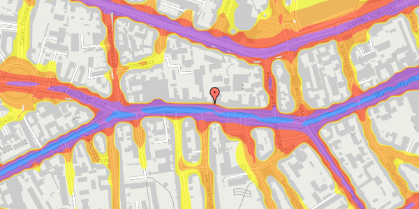 Trafikstøjkort på Vesterbrogade 64, st. 1, 1620 København V