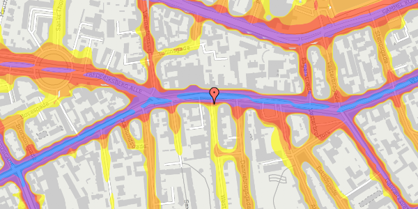 Trafikstøjkort på Vesterbrogade 67, kl. , 1620 København V