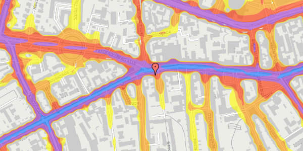 Trafikstøjkort på Vesterbrogade 73B, st. th, 1620 København V