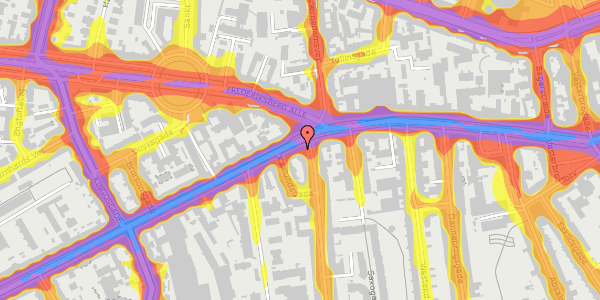 Trafikstøjkort på Vesterbrogade 77, kl. 2, 1620 København V