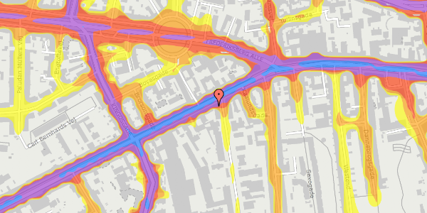 Trafikstøjkort på Vesterbrogade 85, st. , 1620 København V