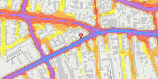 Trafikstøjkort på Vesterbrogade 92, st. tv, 1620 København V