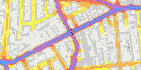 Trafikstøjkort på Vesterbrogade 103, 4. , 1620 København V