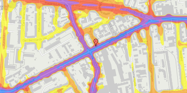 Trafikstøjkort på Vesterbrogade 106A, kl. 2, 1620 København V