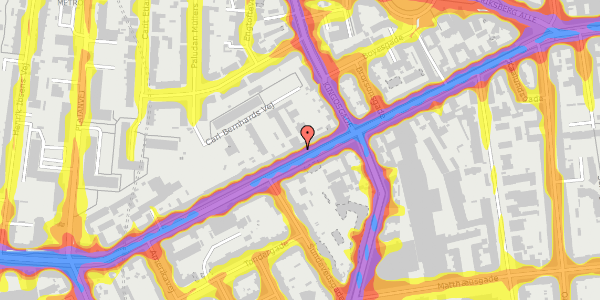 Trafikstøjkort på Vesterbrogade 114, 1. 2, 1620 København V