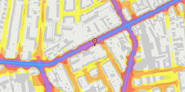 Trafikstøjkort på Vesterbrogade 117, 2. tv, 1620 København V