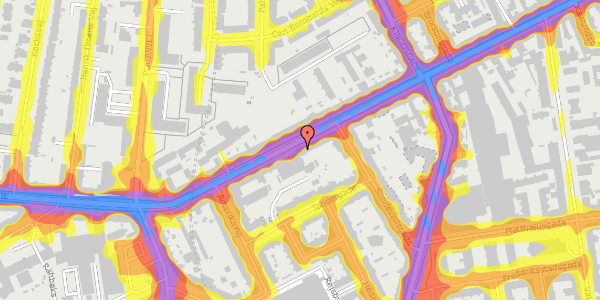 Trafikstøjkort på Vesterbrogade 119, 2. tv, 1620 København V