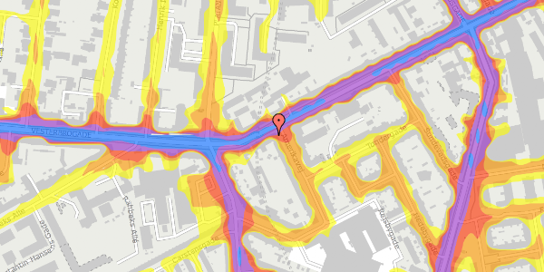 Trafikstøjkort på Vesterbrogade 131, 2. th, 1620 København V