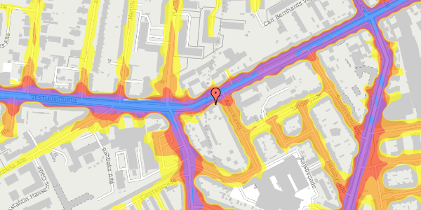 Trafikstøjkort på Vesterbrogade 133, st. 2, 1620 København V