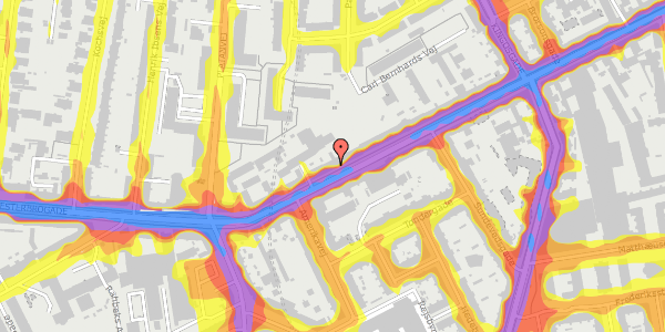 Trafikstøjkort på Vesterbrogade 138A, 2. tv, 1620 København V