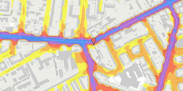 Trafikstøjkort på Vesterbrogade 139, st. , 1620 København V