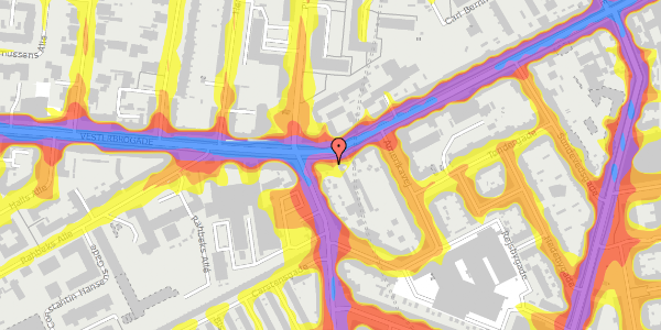 Trafikstøjkort på Vesterbrogade 139, 1. , 1620 København V