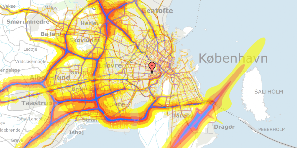 Trafikstøjkort på Vesterbrogade 145A, st. , 1620 København V