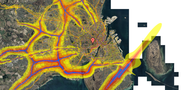 Trafikstøjkort på Vesterbrogade 145B, 3. th, 1620 København V