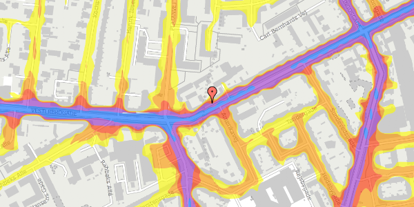 Trafikstøjkort på Vesterbrogade 146B, 1. th, 1620 København V