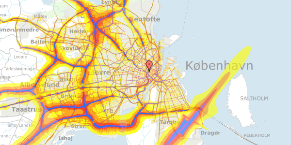 Trafikstøjkort på Vester Søgade 68, st. tv, 1601 København V