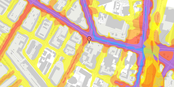 Trafikstøjkort på Vibevej 3, st. th, 2400 København NV