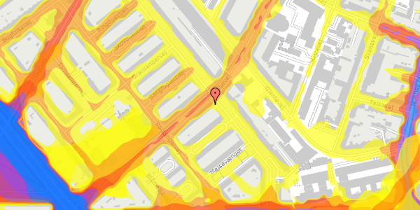 Trafikstøjkort på Vibevej 49, st. tv, 2400 København NV