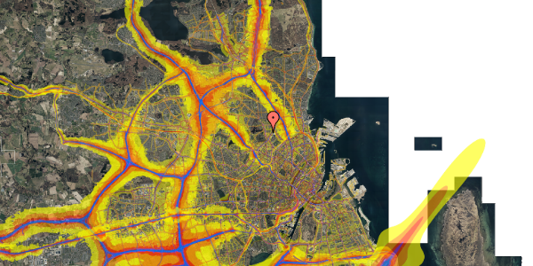 Trafikstøjkort på Vilhelm Birkedals Vej 1, st. th, 2400 København NV