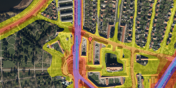 Trafikstøjkort på Vilhelm Birkedals Vej 6, 1. , 2400 København NV