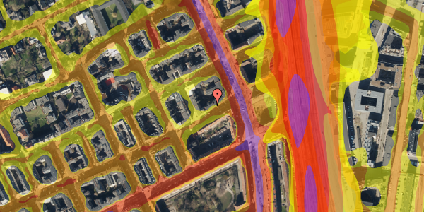 Trafikstøjkort på Willemoesgade 87, kl. , 2100 København Ø