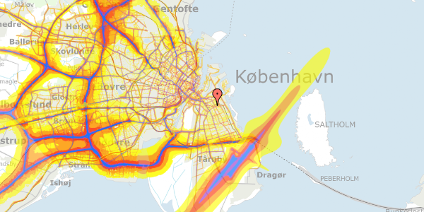 Trafikstøjkort på Wittenberggade 24, 4. tv, 2300 København S