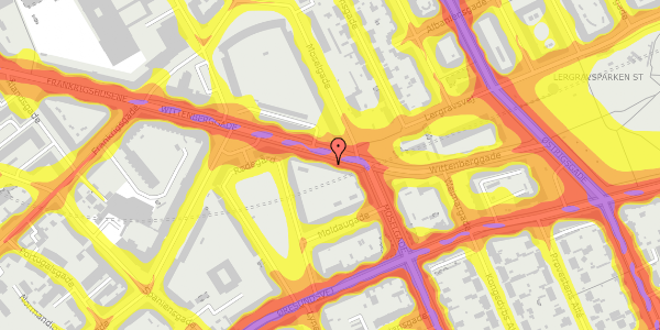 Trafikstøjkort på Wittenberggade 31, st. tv, 2300 København S