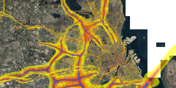 Trafikstøjkort på Voldfløjen 17, st. tv, 2700 Brønshøj