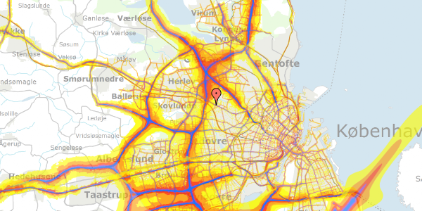 Trafikstøjkort på Voldfløjen 22, st. th, 2700 Brønshøj