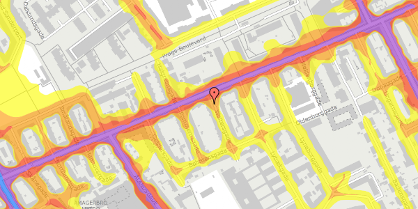 Trafikstøjkort på Woltersgade 2, st. tv, 2300 København S