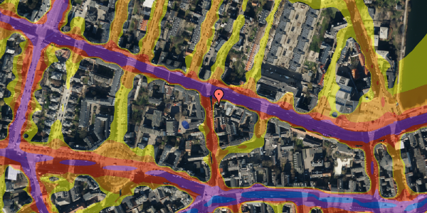 Trafikstøjkort på Værnedamsvej 18, st. 2, 1619 København V