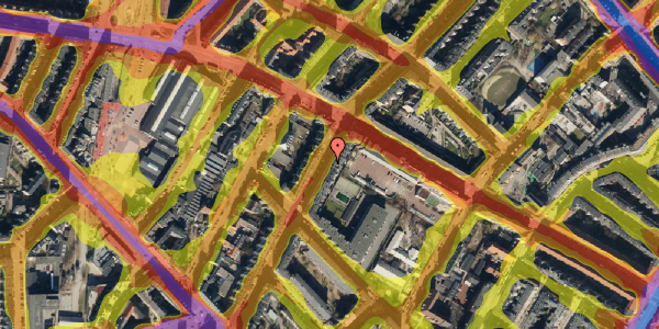 Trafikstøjkort på Ægirsgade 30, st. , 2200 København N