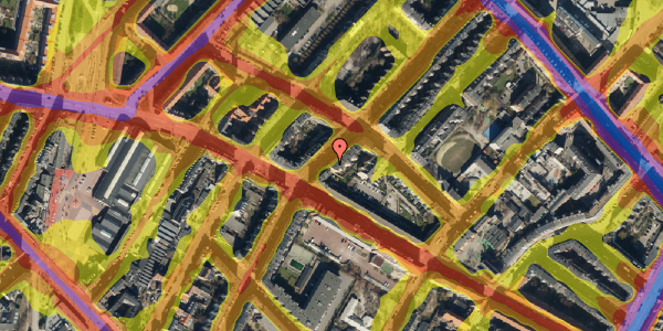 Trafikstøjkort på Ægirsgade 44, st. tv, 2200 København N