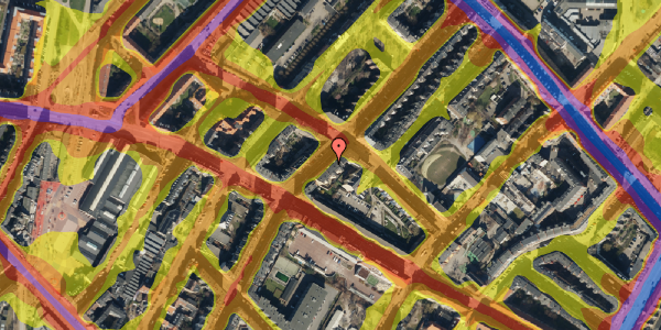 Trafikstøjkort på Ægirsgade 46B, st. tv, 2200 København N