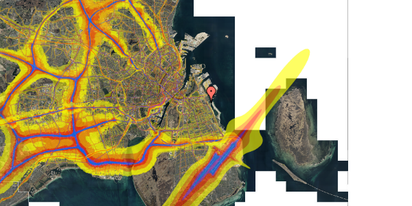 Trafikstøjkort på Øresund Parkvej 8, 2. tv, 2300 København S