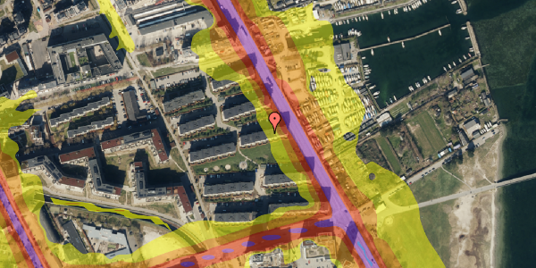 Trafikstøjkort på Øresund Parkvej 19, 1. th, 2300 København S