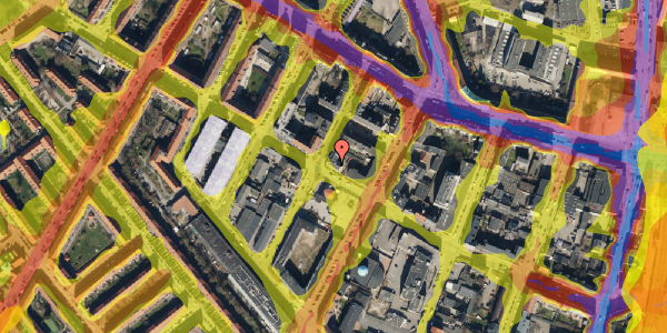 Trafikstøjkort på Ørnevej 36, 1. tv, 2400 København NV