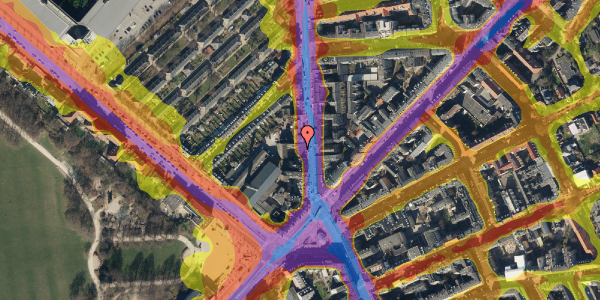 Trafikstøjkort på Østerbrogade 41, 2. tv, 2100 København Ø