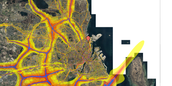 Trafikstøjkort på Østerbrogade 140, st. 2, 2100 København Ø