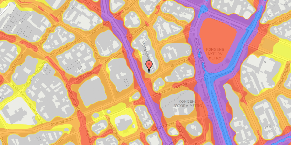 Trafikstøjkort på Østergade 26A, st. 1, 1100 København K