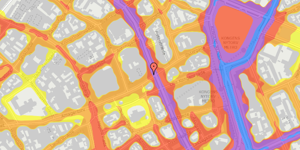 Trafikstøjkort på Østergade 32, kl. , 1100 København K