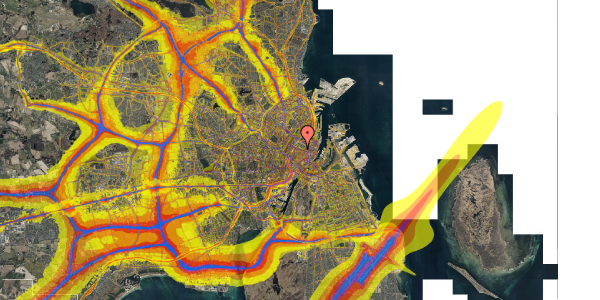 Trafikstøjkort på Åbenrå 20, 1. 2, 1124 København K