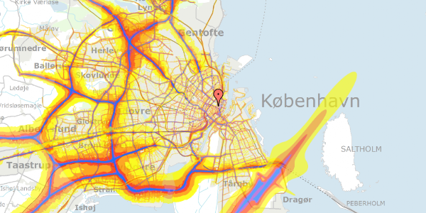 Trafikstøjkort på Åbenrå 20, 2. 5, 1124 København K