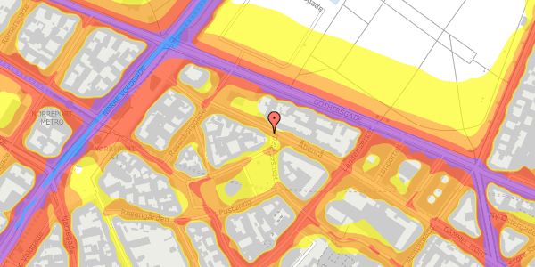 Trafikstøjkort på Åbenrå 23, kl. , 1124 København K