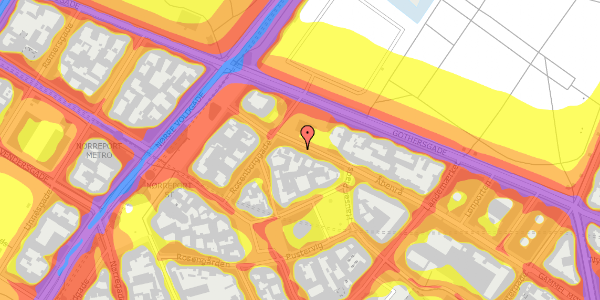 Trafikstøjkort på Åbenrå 33, st. , 1124 København K