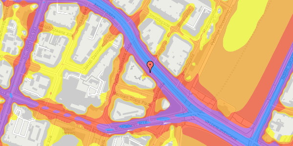 Trafikstøjkort på Åboulevard 9C, 1635 København V