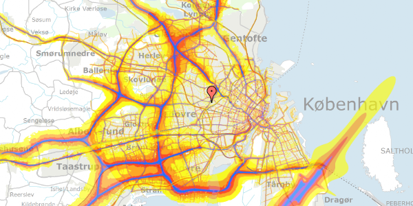 Trafikstøjkort på Ådalsvej 26, 2720 Vanløse