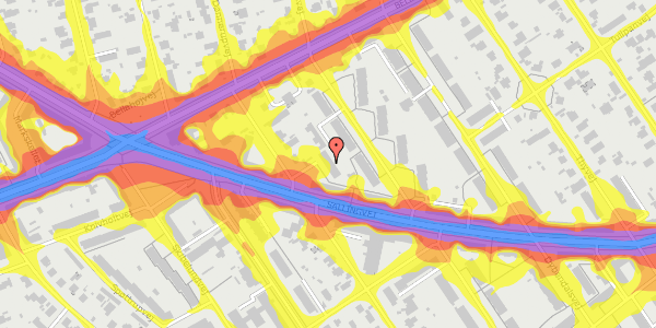 Trafikstøjkort på Ådalsvej 48, 1. th, 2720 Vanløse