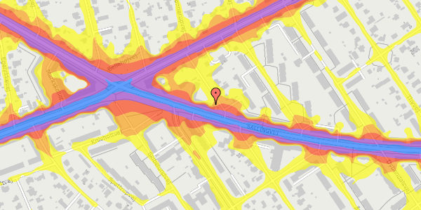 Trafikstøjkort på Ådalsvej 59, 2. th, 2720 Vanløse