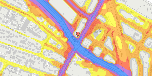 Trafikstøjkort på Ågade 112, st. th, 2200 København N